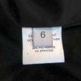 Derek Lam 10 Crosby Flared Leather Dress Black Size 6 Sleeveless Mini