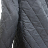 Burberry London Quilted Double Breasted Coat Black Size Small