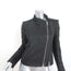 Ann Demeulemeester Angelina Double-Zip Leather Biker Jacket Black Size 36