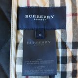 Burberry London Quilted Double Breasted Coat Black Size Small