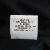 Derek Lam 10 Crosby Flared Leather Dress Black Size 6 Sleeveless Mini