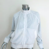 Lululemon Reversible Jacket White/Gray Printed Nylon Size 8