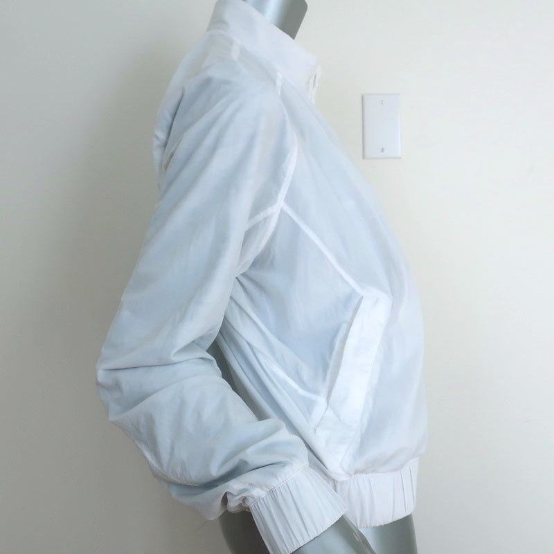 Lululemon Reversible Jacket White/Gray Printed Nylon Size 8