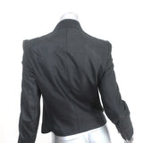 Ann Demeulemeester Angelina Double-Zip Leather Biker Jacket Black Size 36