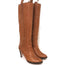 L'Autre Chose Knee High Boots Caramel Leather Size 37