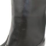 Jimmy Choo Mahesa Square Toe Knee High Boots Black Leather Size 36 NEW