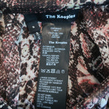 The Kooples Keyhole Tank Top Pink Python Print Size Small Sleeveless Blouse