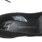 Giuseppe Zanotti Pumps Lucrezia Black Mesh-Inset Suede Size 39 Pointed Toe Heels