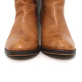 L'Autre Chose Knee High Boots Caramel Leather Size 37
