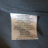 Alice + Olivia AIR Boatneck Top Black Leather-Trim Stretch Silk Size Extra Small