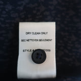 Rebecca Taylor Shirtdress Static Print Silk Size 2 Long Sleeve Mini Dress