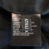 Ann Demeulemeester Angelina Double-Zip Leather Biker Jacket Black Size 36