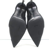 Giuseppe Zanotti Pumps Lucrezia Black Mesh-Inset Suede Size 39 Pointed Toe Heels