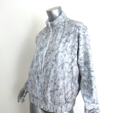 Lululemon Reversible Jacket White/Gray Printed Nylon Size 8
