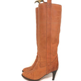 L'Autre Chose Knee High Boots Caramel Leather Size 37