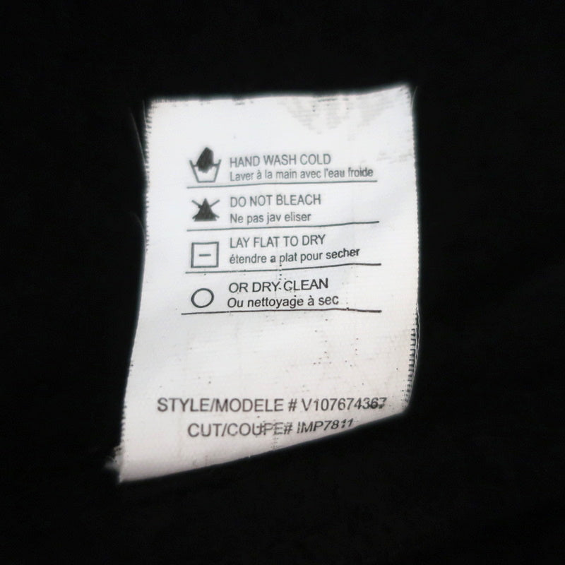 Vince Ribbed Collar Draped Jacket Black Wool Size Small