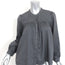XIRENA Button Down Shirt Adler Gray Cotton Size Extra Small Long Sleeve Top