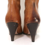 L'Autre Chose Knee High Boots Caramel Leather Size 37