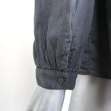 XIRENA Button Down Shirt Adler Gray Cotton Size Extra Small Long Sleeve Top