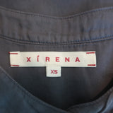 XIRENA Button Down Shirt Adler Gray Cotton Size Extra Small Long Sleeve Top
