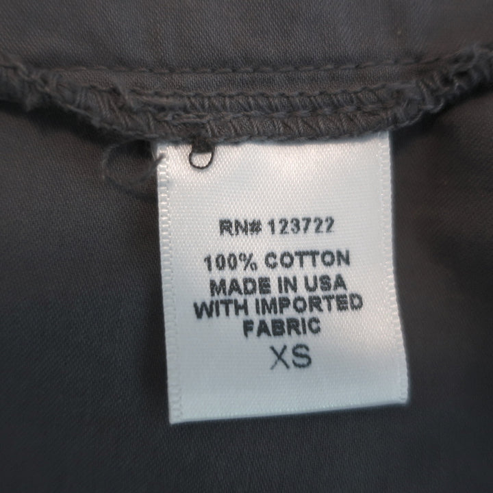 XIRENA Button Down Shirt Adler Gray Cotton Size Extra Small Long Sleeve Top