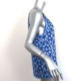 Joie Tank Top Tabo Deep Indigo Blue Ikat Print Jersey Size Small NEW