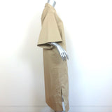Tibi Eco Poplin Short Sleeve Shirtdress Clay Size Medium Midi Dress NEW