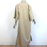 Tibi Eco Poplin Short Sleeve Shirtdress Clay Size Medium Midi Dress NEW