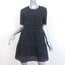 STAUD Hyacinth Mini Dress Black Embroidered Eyelet Size Small Short Sleeve NEW