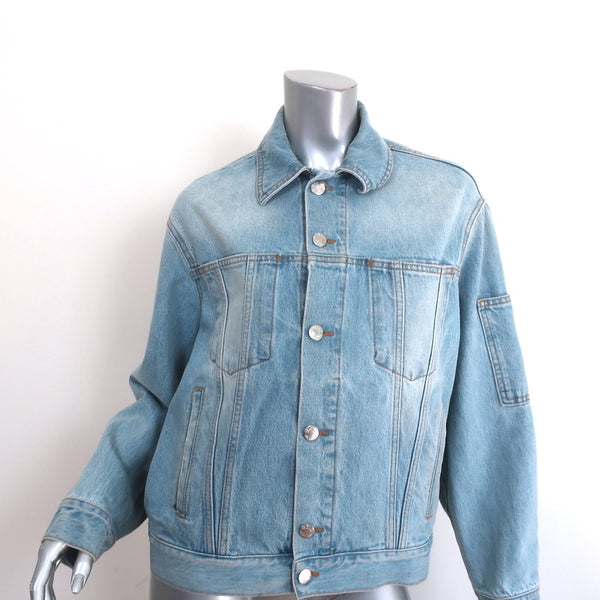 Helmut Lang Fringed Jean Jacket Light Denim Size Extra Small