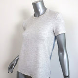 The Row Striped-Back Tee Light Gray Jersey Size Extra Small Short Sleeve Top