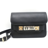 Proenza Schouler PS11 Mini Classic Shoulder Bag Black Smooth Leather Crossbody