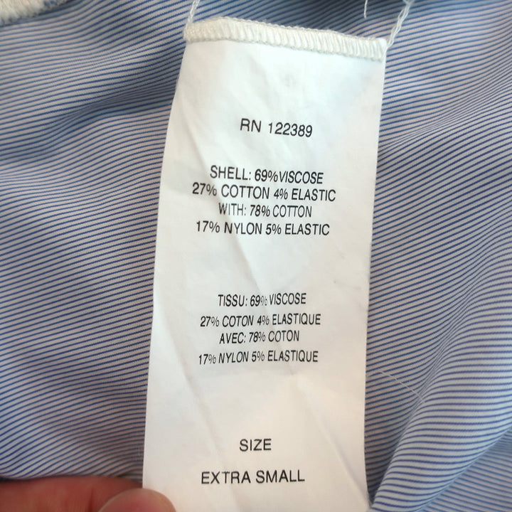 The Row Striped-Back Tee Light Gray Jersey Size Extra Small Short Sleeve Top