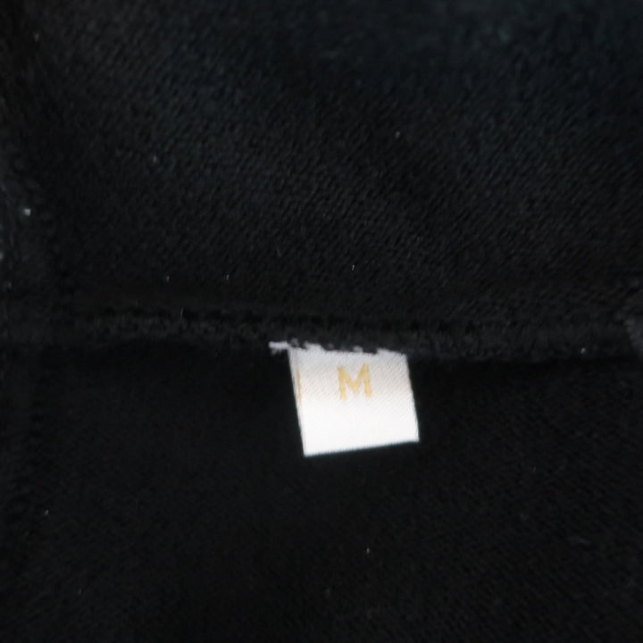 Valentino Open-Back Sweater Black Satin-Trimmed Knit Size Medium