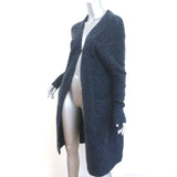 ACNE Studios Raya Mohair Cardigan Dark Blue Size Extra Small Open Front Sweater