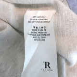 The Row Striped-Back Tee Light Gray Jersey Size Extra Small Short Sleeve Top