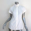 Dolce & Gabbana Short Sleeve Collared Shirt White Stretch Cotton Size 44
