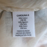 Carolina K Maxi Dress Tarahumara Multicolor Printed Cotton-Silk Size Medium NEW