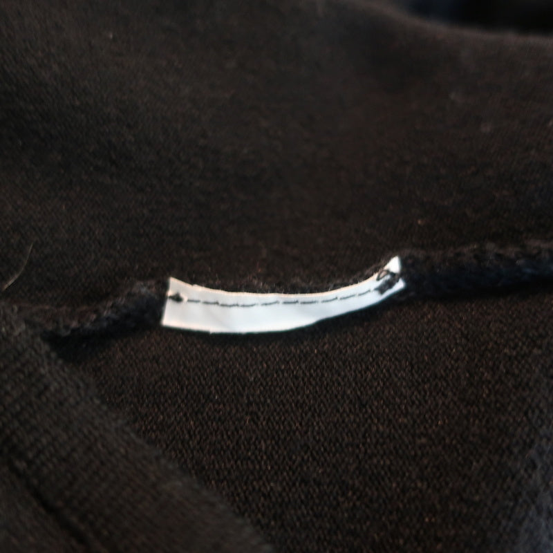 Valentino Open-Back Sweater Black Satin-Trimmed Knit Size Medium