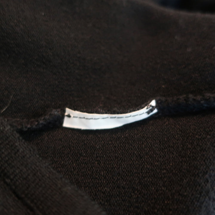 Valentino Open-Back Sweater Black Satin-Trimmed Knit Size Medium