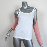Louiza Babouryan Cropped Sweater Shrug Pink Mohair-Blend One Size NEW
