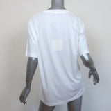 Tibi Kangaroo Series T-Shirt White Cotton Size Medium Short Sleeve Top NEW