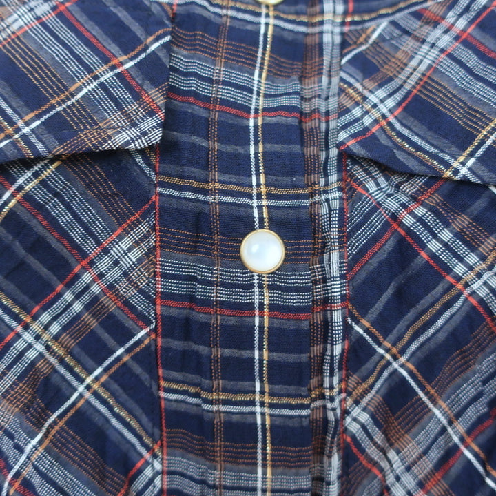 Veronica Beard Smocked Mini Dress Melnar Navy Metallic Plaid Size 6 NEW