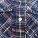 Veronica Beard Smocked Mini Dress Melnar Navy Metallic Plaid Size 6 NEW