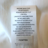 Tibi Kangaroo Series T-Shirt White Cotton Size Medium Short Sleeve Top NEW