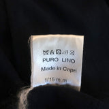 100% Capri V-Neck Tank Top Navy Linen Jersey Size Extra Extra Small