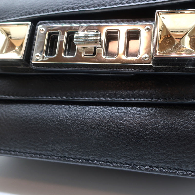 Proenza Schouler PS11 Mini Classic Shoulder Bag Black Smooth Leather Crossbody