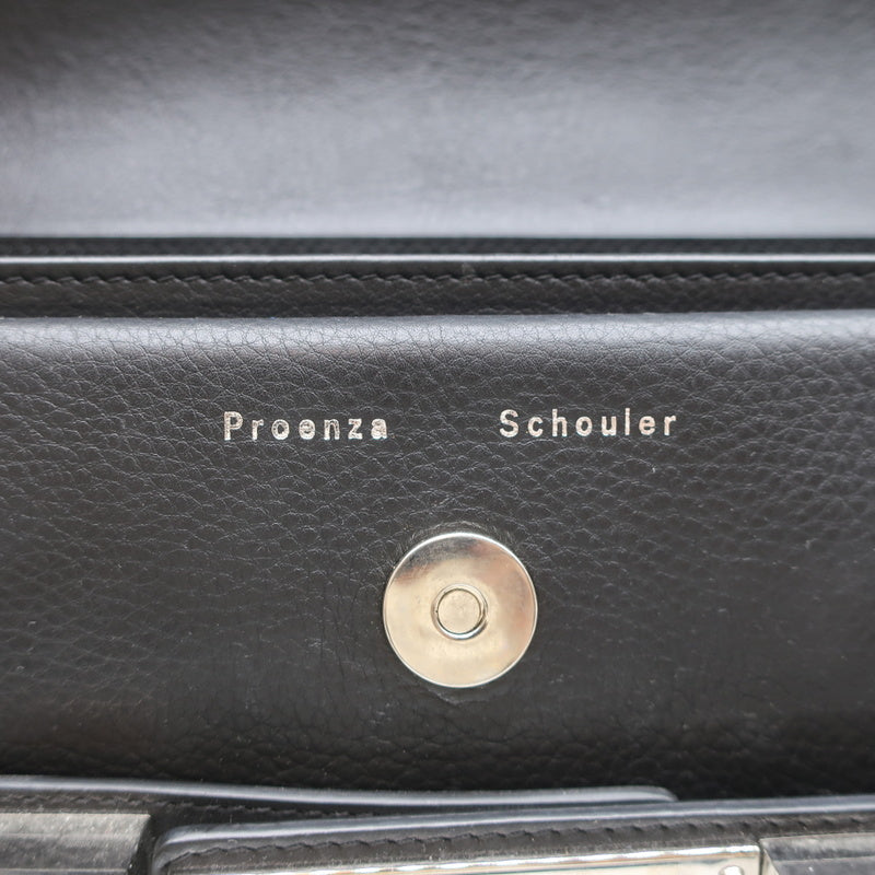 Proenza Schouler PS11 Mini Classic Shoulder Bag Black Smooth Leather Crossbody