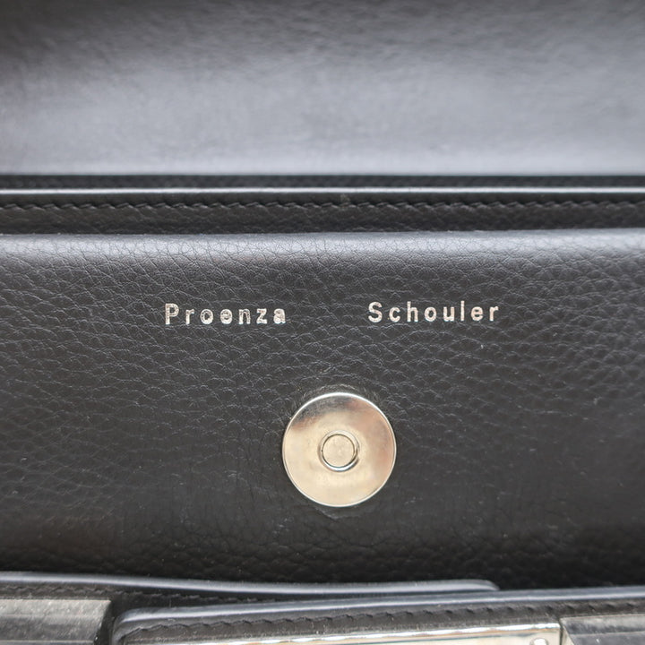 Proenza Schouler PS11 Mini Classic Shoulder Bag Black Smooth Leather Crossbody