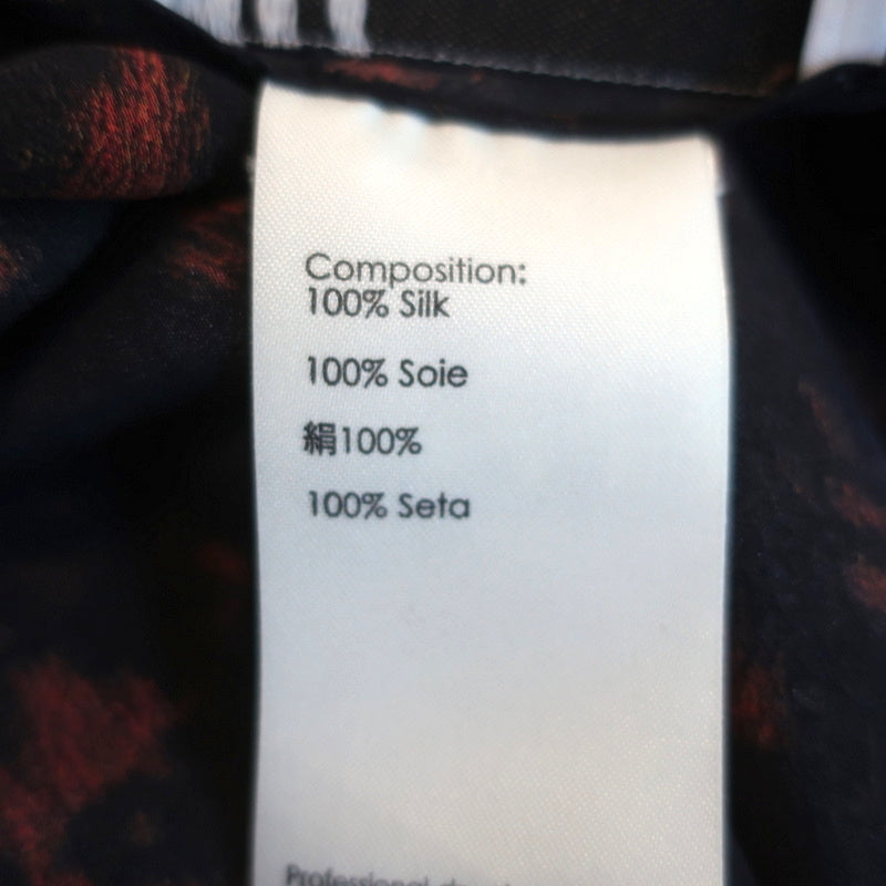 3.1 Phillip Lim Mini Dress Black/Brown Animal Print Silk Size 4 Sleeveless Tunic